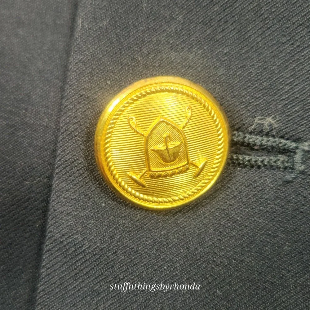 Lauren Ralph Lauren Men's Classic Navy With Gold‎ Buttons 100% Wool Blazer 50R